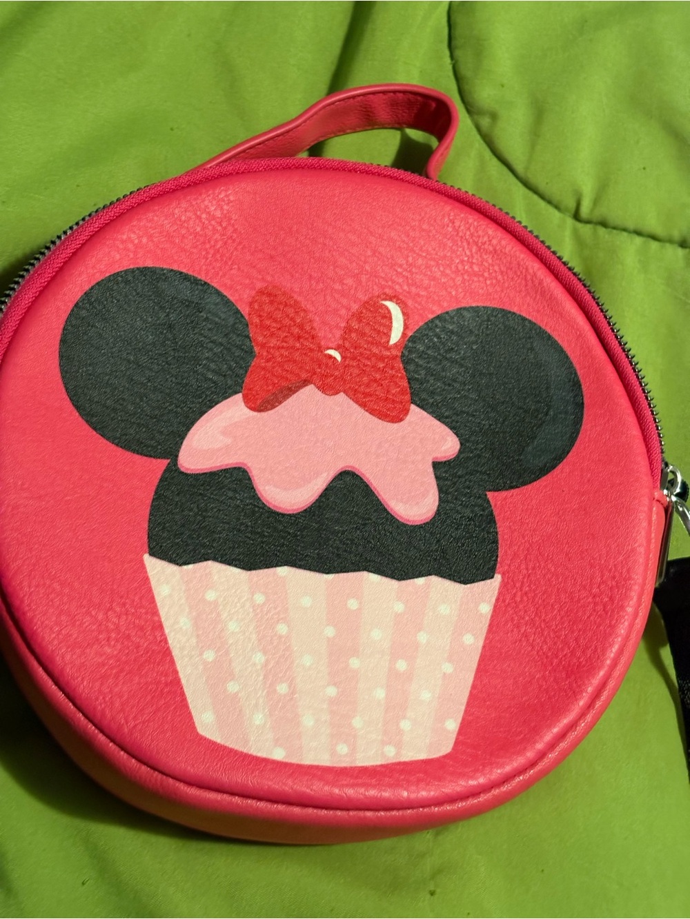 Pink Minnie Cupcake Crossbody Bag